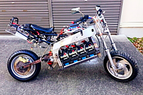 製作した電気バイク ①