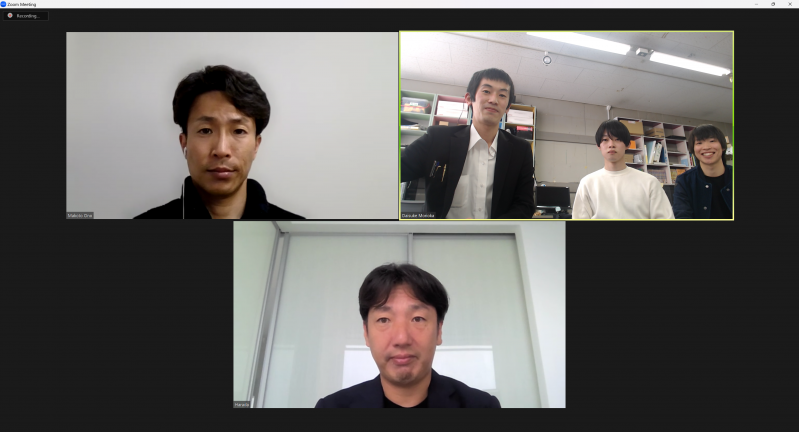 オンライン報告会の様子