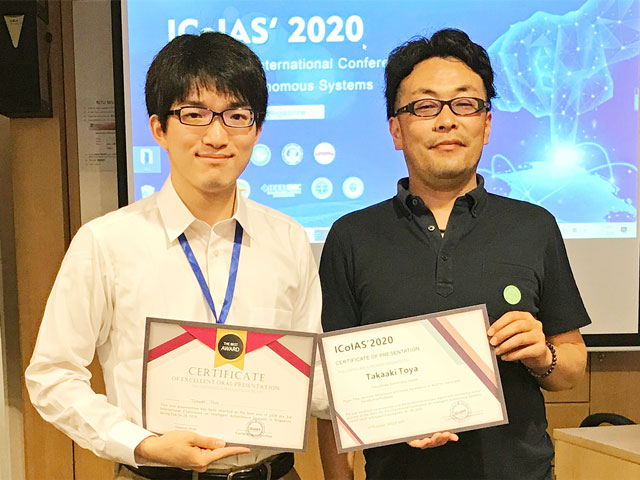 水野研究室所属の情報工学科学生が国際会議にてExcellent Oral Presentation賞を受賞