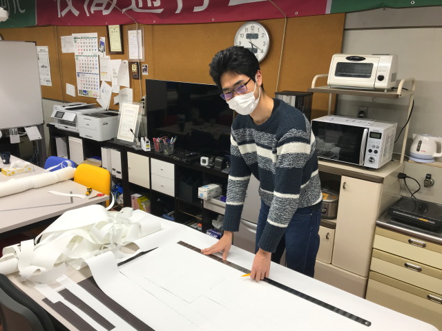 八王子国際キャンパスに交通安全立体路面標示を設置しました3