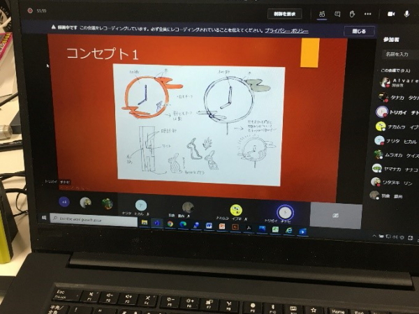 「デザイン学科2年生によるコロナ禍のハイブリッド授業」 レーザー加工機で時計を制作(㈱LDFとの共同演習)6